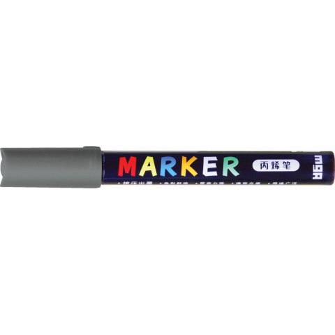 Marker akrylowy 1-2 mm ciemnoszary MG ZPLN6570-8 Marker akrylowy 1-2 mm ciemnoszary MG ZPLN6570-8