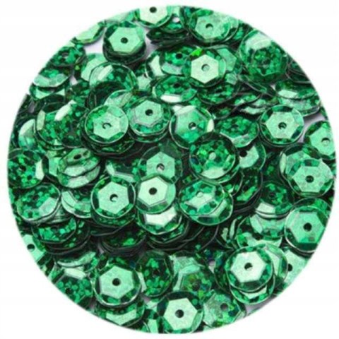 Cekiny hologramowe 6mm zielone 10g. H30 BREWIS Cekiny hologramowe 6mm zielone 10g. H30 BREWIS