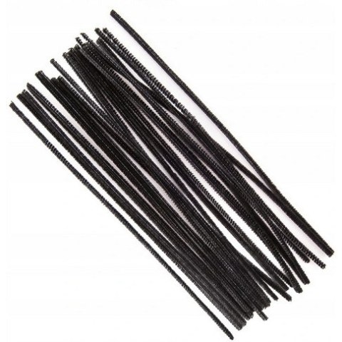 Druty pluszowe DPK-16 czarne ALIGA Druty pluszowe DPK-16 czarne ALIGA