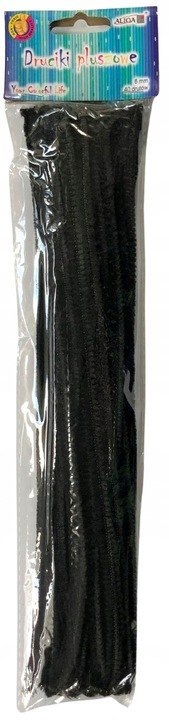 Druty pluszowe DPK-16 czarne ALIGA Druty pluszowe DPK-16 czarne ALIGA