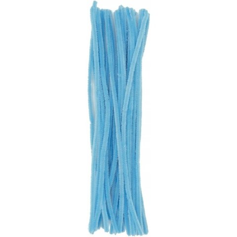 Druty pluszowe DPK-25 6mm x 30cm błękitne (40 szt.) ALIGA Druty pluszowe DPK-25 6mm x 30cm błękitne (40 szt.) ALIGA