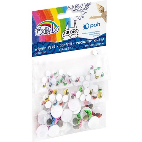 Oczka samoprzylepne z rzęsami GR-KE3P3 FIORELLO 170-2608 Oczka samoprzylepne z rzęsami GR-KE3P3 FIORELLO 170-2608