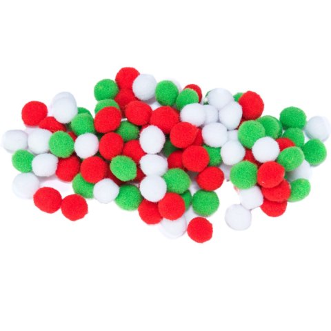 Pompony 10mm białe,czerwone, zielone POM42 BREWIS Pompony 10mm białe,czerwone, zielone POM42 BREWIS