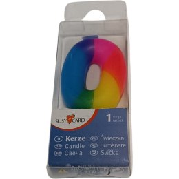 Świeczka jubileuszowa cyfra 0 na urodziny tort 0011348216 HERLITZ