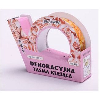 Taśma dekoracyjna RÓŻE 15mmx10m DT-425 DTA 15007 Taśma dekoracyjna RÓŻE 15mmx10m DT-425 DTA 15007