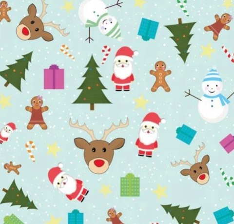 Worek upominkowy CHRISTMAS plastik XXL mix wzorów 92x110 PaKaDo Worek upominkowy CHRISTMAS plastik XXL mix wzorów 92x110 PaKaDo