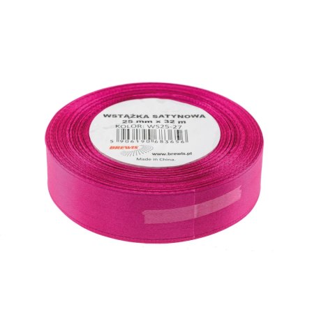 Wstążka satynowa 25mm/32m biskupi BREWIS Wstążka satynowa 25mm/32m biskupi BREWIS