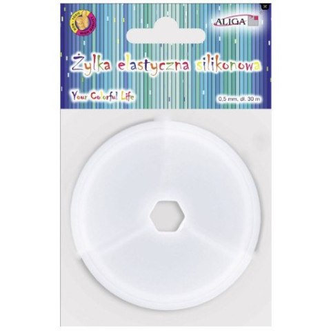 Żyłka elastyczna silikonowa 0,5mm x 30m ALIGA DA-9938 Żyłka elastyczna silikonowa 0,5mm x 30m ALIGA DA-9938