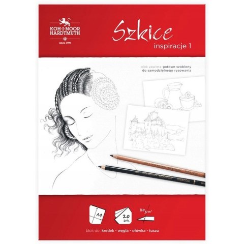 Blok A4 20k 110g szkice INSPIRACJE BLO-INSZA4-00504 KOH-I-NOOR Blok A4 20k 110g szkice INSPIRACJE BLO-INSZA4-00504 KOH-I-NOOR