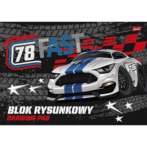 Blok rysunkowy szkolny A3 biały 20 kartek 80g UNIPAP Blok rysunkowy szkolny A3 biały 20 kartek 80g UNIPAP