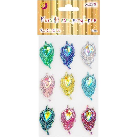 Dżety kryształki samoprzylepne Pawie Oczka 37mm (9 sztuk)mix kol. JET-1121 ALIGA Dżety kryształki samoprzylepne Pawie Oczka 37mm (9 sztuk)mix kol. JET-1121 ALIGA