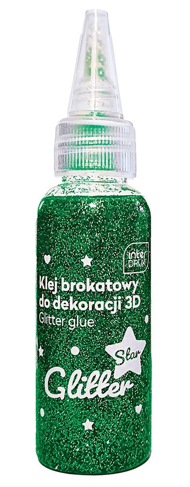 Klej brokatowy do dekoracji 3D 50ml STAR 12szt. INTERDRUK Klej brokatowy do dekoracji 3D 50ml STAR 12szt. INTERDRUK