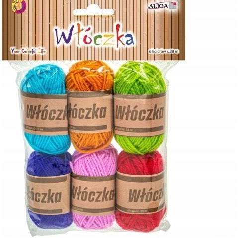 Włóczka mix kol. 38m 6szt. WL-9410 ALIGA Włóczka mix kol. 38m 6szt. WL-9410 ALIGA