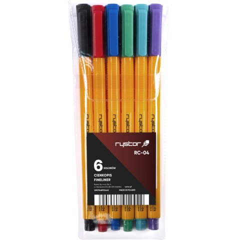 Cienkopis RYSTOR RC-04 etui 6szt. 403-621 Cienkopis RYSTOR RC-04 etui 6szt. 403-621