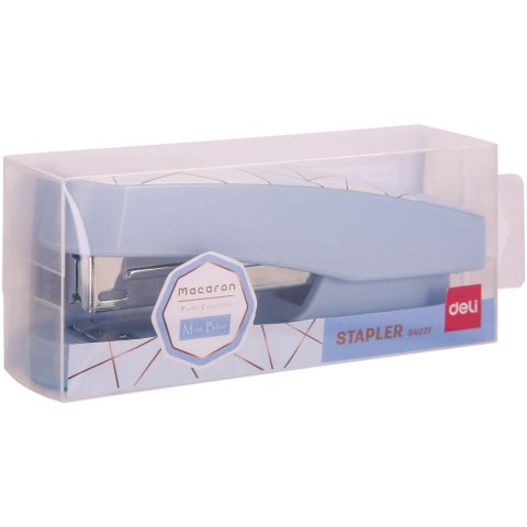 Zszywacz 25 kartek 24/6 26/6 MACARON niebieski 0402F BLUE DELI Zszywacz 25 kartek 24/6 26/6 MACARON niebieski 0402F BLUE DELI