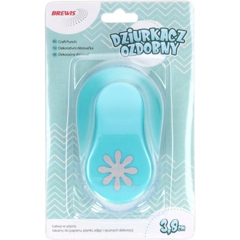 Dziurkacz ozdobny 3,8 cm KWIAT III D38-34 BREWIS Dziurkacz ozdobny 3,8 cm KWIAT III D38-34 BREWIS