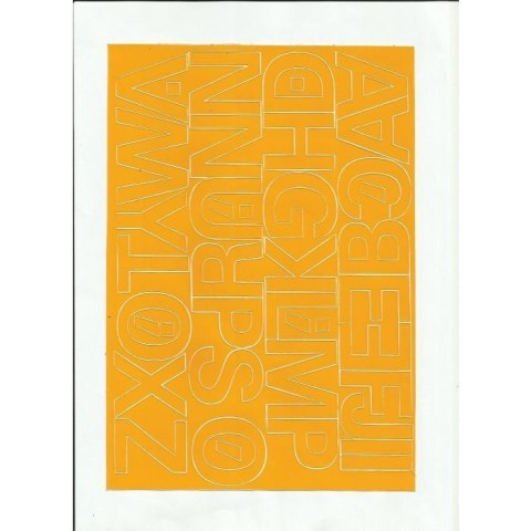 LITERY samoprzylepne 4cm (8) czarne ARTDRUK LITERY samoprzylepne 4cm (8) czarne ARTDRUK