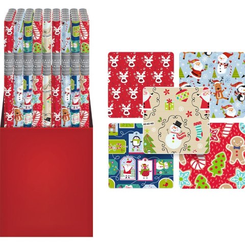 Papier świąteczny CHRISTMAS KIDS 200x70cm INTERDRUK Papier świąteczny CHRISTMAS KIDS 200x70cm INTERDRUK