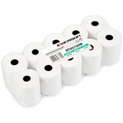 Rolki termiczne 38x30m 10szt EMERSON rt03830wkbpaf BPA FREE bez bisfenolu Rolki termiczne 38x30m 10szt EMERSON rt03830wkbpaf BPA FREE bez bisfenolu