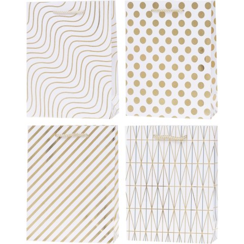 Torebka prezentowa 26x32x10cm Lux HS wz. Graficzne Y A4 ROZETTE Torebka prezentowa 26x32x10cm Lux HS wz. Graficzne Y A4 ROZETTE