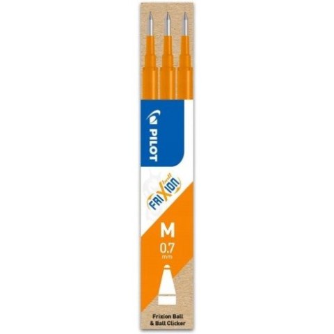 Wkład FRIXION 0,7mm pomarańczowy (3szt) BLS-FR7-O-S3 PILOT Wkład FRIXION 0,7mm pomarańczowy (3szt) BLS-FR7-O-S3 PILOT