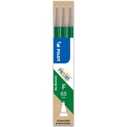Wkład FRIXION POINT 0,5mm zielony (3szt) PIRBLS-FRP5-G-S3 PILOT