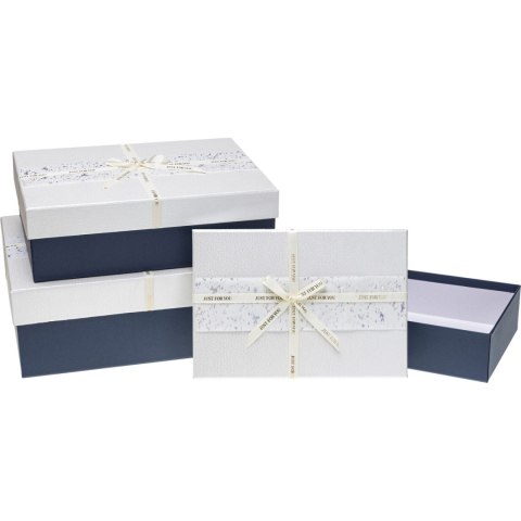 Zestaw pudełek ozdobnych PUG-23222-PR CREAM (3szt) ROZETTE Zestaw pudełek ozdobnych PUG-23222-PR CREAM (3szt) ROZETTE