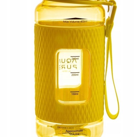 Bidon na wodę AQUA PURE neon yellow 400ml 511023009 ASTRA Bidon na wodę AQUA PURE neon yellow 400ml 511023009 ASTRA