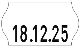Etykiety cenowe w rolce do metkownicy jednorzędowej 22x12 mm, (6 sztuk) białe faliste, trwały klej, odporne na mróz METO M300143 Etykiety cenowe w rolce do metkownicy jednorzędowej 22x12 mm, (6 sztuk) białe faliste, trwały klej, odporne na mróz METO M300143