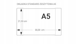 Okładki na zeszyty szkolne A5 bezbarwne 50 sztuk 21,2x30,3cm OZK-01-02 BIURFOL