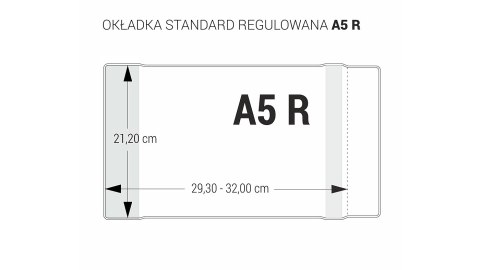 Okładki regulowane na zeszyty szkolne A5 bezbarwne 5 sztuk 21,2x29,3-32cm OZB5-44 BIURFOL Okładki regulowane na zeszyty szkolne A5 bezbarwne 5 sztuk 21,2x29,3-32cm OZB5-44 BIURFOL