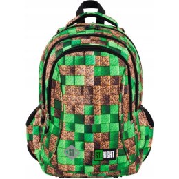 Plecak szkolny 3-komorowy Tornister dla chłopca Pixel Cubes BP-26 ST.RIGHT St.Majewski