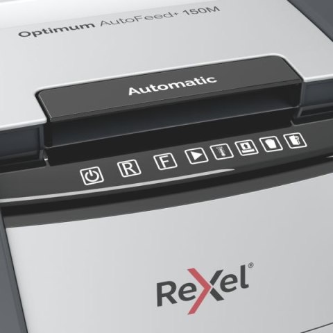 Niszczarka REXEL Optimum AutoFeed+ 150M P5, 150 kartek, kosz 44L 2020150MEU Niszczarka REXEL Optimum AutoFeed+ 150M P5, 150 kartek, kosz 44L 2020150MEU