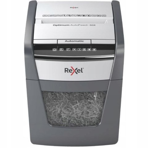 Niszczarka REXEL Optimum AutoFeed+ 50X P4,50 kartek 20L 2020050XEU Niszczarka REXEL Optimum AutoFeed+ 50X P4,50 kartek 20L 2020050XEU