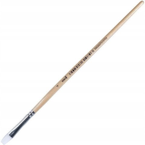 Pędzle nylonowe płaskie nr 4 6804 KOH-I-NOOR Pędzle nylonowe płaskie nr 4 6804 KOH-I-NOOR
