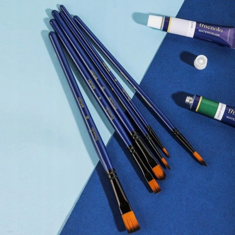 Zestaw pędzli FINENOLO 6szt miękki nylon EC277 DELI Zestaw pędzli FINENOLO 6szt miękki nylon EC277 DELI