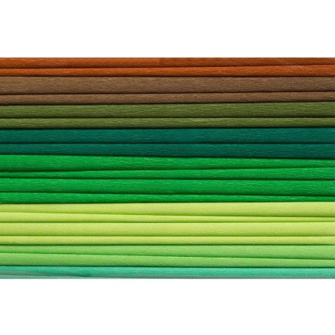 Bibuła 25x200cm mix zielony (10szt) 8kol 2521-MIX5 HAPPY COLOR Bibuła 25x200cm mix zielony (10szt) 8kol 2521-MIX5 HAPPY COLOR