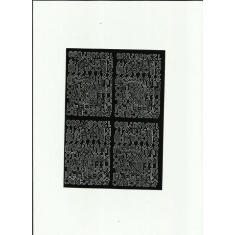 LITERY samoprzylepne 0.7cm (8) zielone ARTDRUK LITERY samoprzylepne 0.7cm (8) zielone ARTDRUK