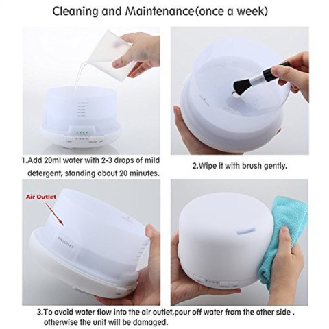 Nawilżacz i jonizator powietrza PLATINET RGBW MILKY (44255) Nawilżacz i jonizator powietrza PLATINET RGBW MILKY (44255)