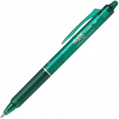 Wymazywalne pióro kulkowe FRIXION CLICKER 1.0 zielony BLRT-FR10-G PILOT Wymazywalne pióro kulkowe FRIXION CLICKER 1.0 zielony BLRT-FR10-G PILOT