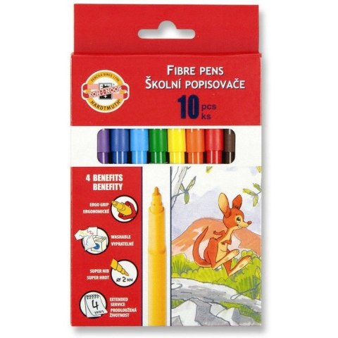 Flamastry 10 kol.w kartoniku 771002/AJ08 KOH-I-NOOR Flamastry 10 kol.w kartoniku 771002/AJ08 KOH-I-NOOR