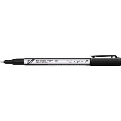 Cienkopis kreślarski TECHNIC 0.6mm czarny 405-060 RYSTOR Cienkopis kreślarski TECHNIC 0.6mm czarny 405-060 RYSTOR