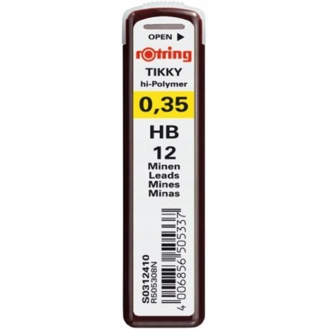 Grafity 0.35mm HB do ołówków automatycznych ROTRING S0312410 Grafity 0.35mm HB do ołówków automatycznych ROTRING S0312410
