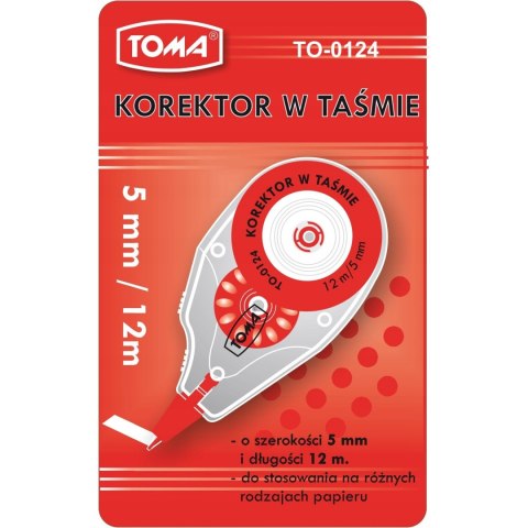 Korektor w taśmie 12m TOMA TO-0124 Korektor w taśmie 12m TOMA TO-0124