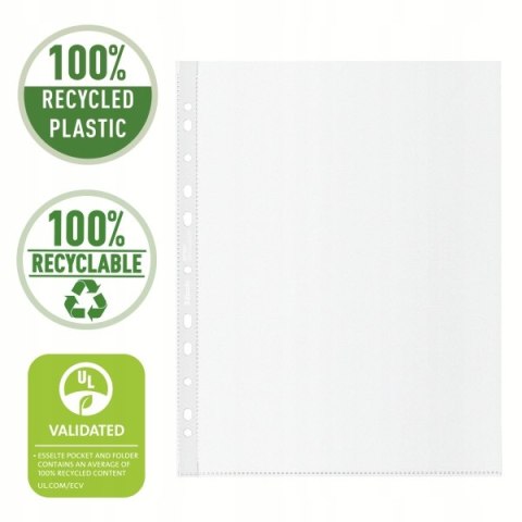 Koszulka groszkowa Recycled Premium PP 100 mic. opakowanie 100 sztuk A4 MAXI 627503 ESSELTE Koszulka groszkowa Recycled Premium PP 100 mic. opakowanie 100 sztuk A4 MAXI 627503 ESSELTE