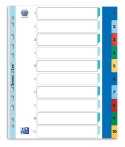 Przekładki A4 MAXI 1-10 kolor PP numeryczne 100205095 OXFORD