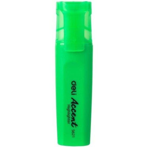 Zakreślacz 1-5mm ACCENT zielony ES621 GREEN DELI Zakreślacz 1-5mm ACCENT zielony ES621 GREEN DELI