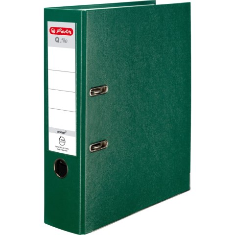Segregator A4 8cm PP zielony Q FILE 0011167434 HERLTZ Segregator A4 8cm PP zielony Q FILE 0011167434 HERLTZ