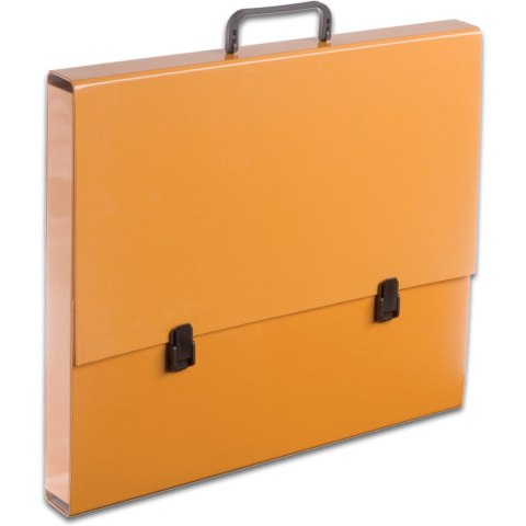 Teczka szkolna z rączką A3 5.5cm pomarańczowa pastelowa TT7182 TADEO Teczka szkolna z rączką A3 5.5cm pomarańczowa pastelowa TT7182 TADEO