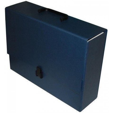 Teczka z rączką MAXI 2 granatowa 10cm DELFIN Teczka z rączką MAXI 2 granatowa 10cm DELFIN